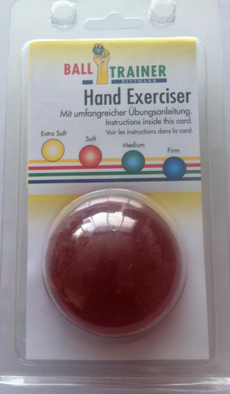 BALL TRAINER HAND EXERCISER RED SOFT