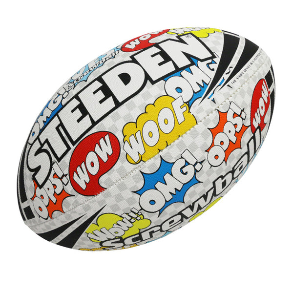 Steeden Screwball Comic Rugby Ball