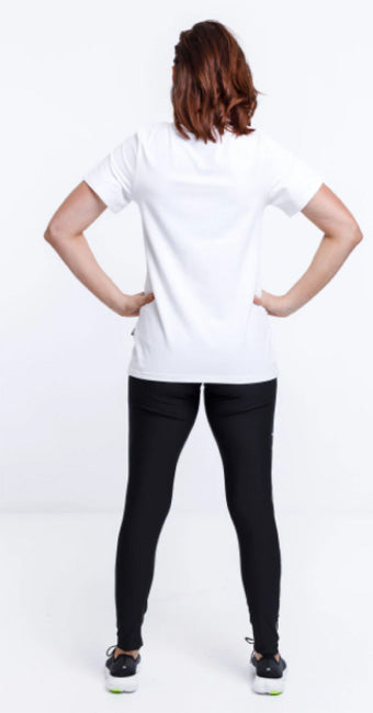 Rose Road Tee Stripe Print & Gold Rose