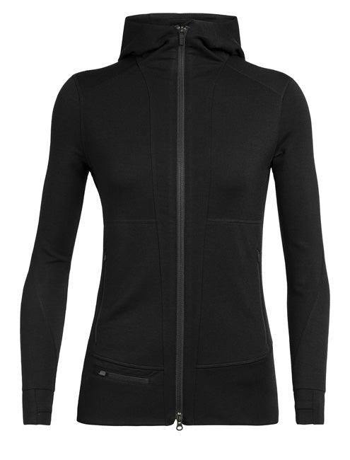 Icebreaker Womens Quantum Zip LS Hood