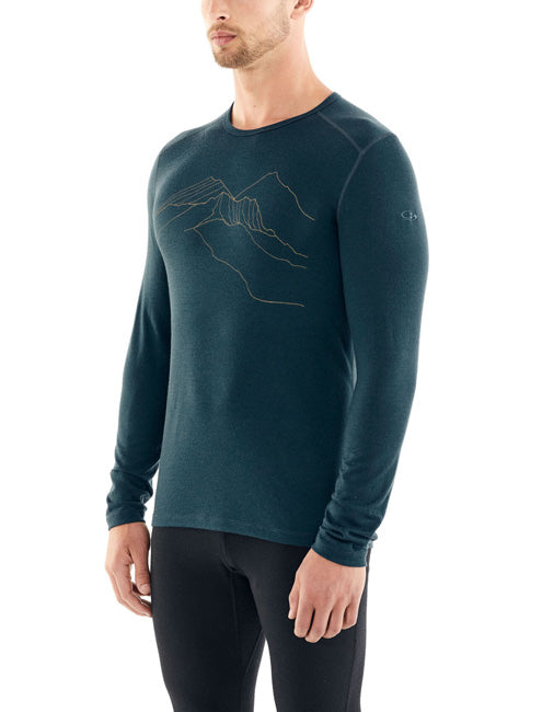 Icebreaker Mens 200  LS Crew Highr We Go