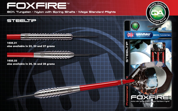 WINMAU FOXFIRE 80% TUNGSTEN DART 22G