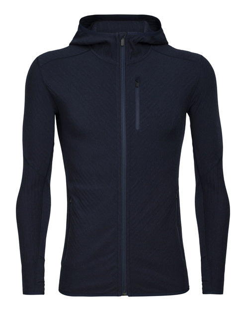 Icebreaker Mens Descender LS Zip Hood