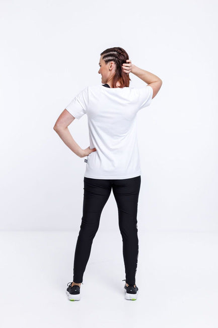 Rose Road Tee Rose Gold Vertical RR Logo