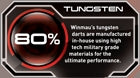 WANMAU FOXFIRE 80% TUNGSTEN DART 25G