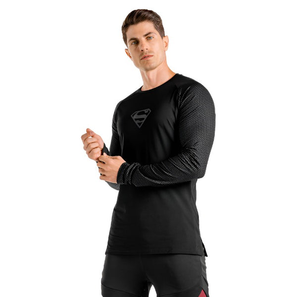 Squat Wolf Superman LS Tee DC Licenced Cl 2023