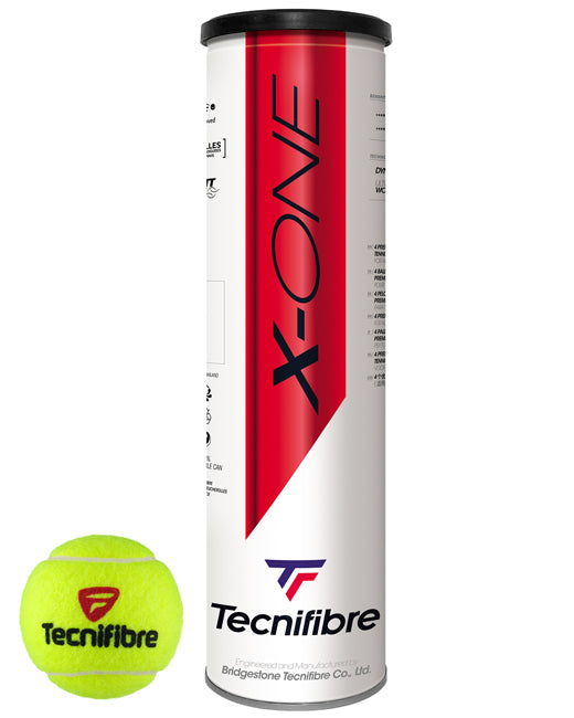 Tecnifibre X-One Tennis 4 Ball Tube