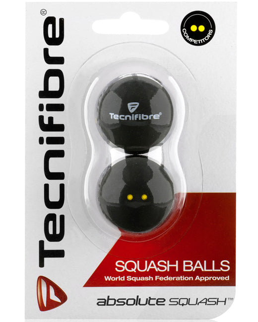Tecnifibre Squash Ball Double Yellow Dot