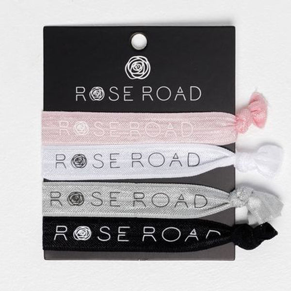 Rose Road Hair Ties Assorted 4 Pack