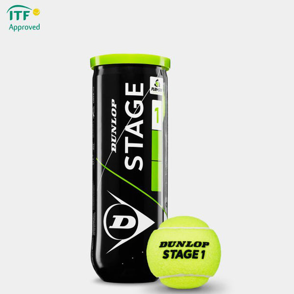 Dunlop Stage 1 Green Tennis Balls-4 ball