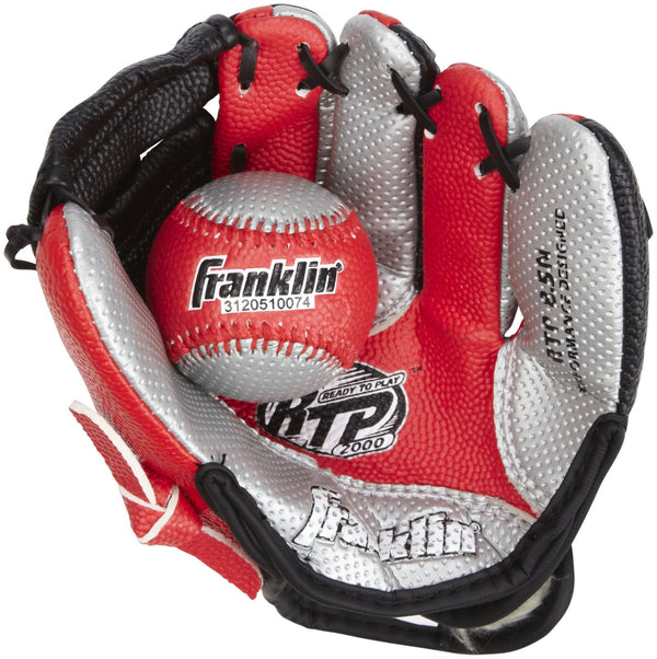 FRANKLIN 8.5" RED AIRTECH GLOVE AND BALL