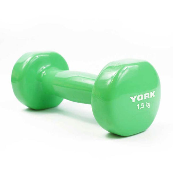 York 1.5kg Vinyl Dipped Dumbbell