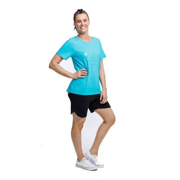 Rose Road Dani Tee with Large Gloss Rose