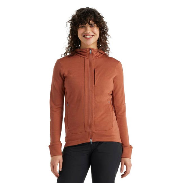 Icebreaker Womens Merino Quantum III Long Sleeve Zip Hoodie CL 2023