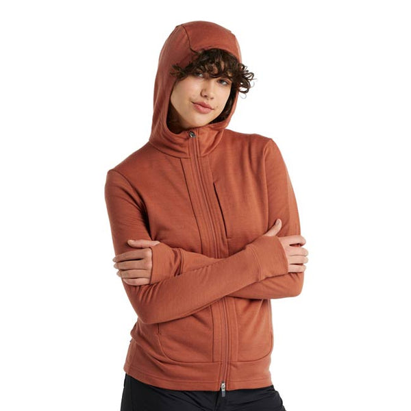 Icebreaker Womens Merino Quantum III Long Sleeve Zip Hoodie CL 2023