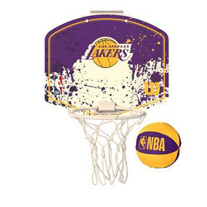 LA Lakers Wilson NBA Team Mini Hoop Indoor Basketball Backboard