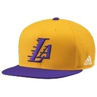 ADIDAS NBA LAKERS FLAT BRIM CAP