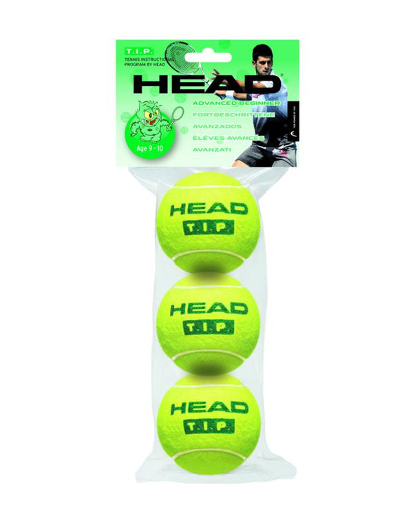 HEAD T.I.P 3 PRESSURELESS BALL GREEN