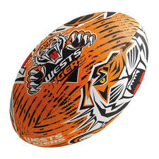 STEEDEN NRL TIGERS RUGBY BALL SIZE 5