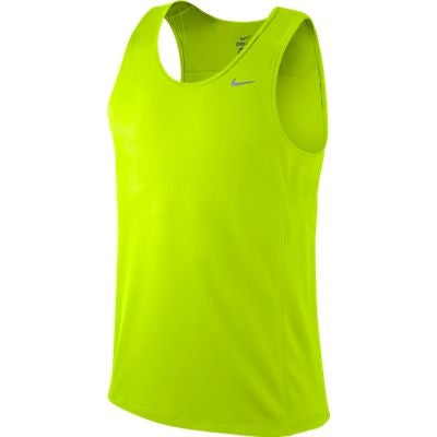 NIKE MILER SINGLET (TEAM) VOLT REFLECT