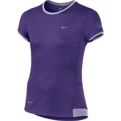 NIKE YOUTH SHORT SLEEVED CREW PURPLE