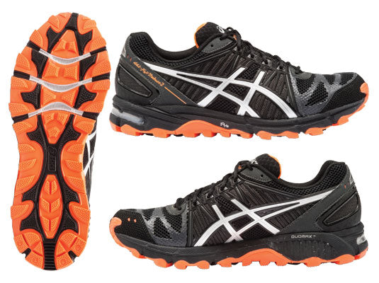 ASICS FUJI TRABUCO MENS BLK/SILVER/ORANG