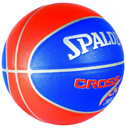 SPALDING NBA CROSS OVER ORANGE/BLUE SZ 7