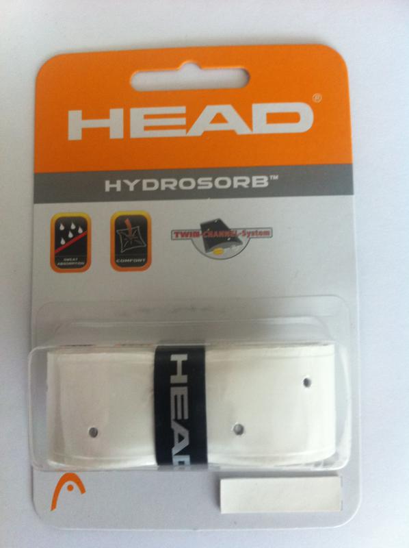 HEAD TENNIS HYDROSORB GRIP WHITE BLACK