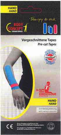 PRE CUT KINEISIO D TAPE SET FOR WRISTS