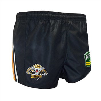 WEST TIGERS JUNIOR NRL LOGO SHORTS