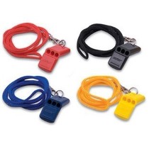 JOEREX PLASTIC WHISTLE WITH LANYARD