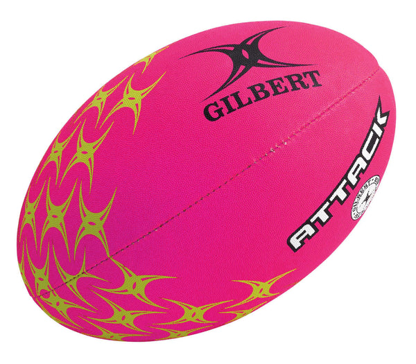 GILBERT ATTACK PINK RUGBY BALL SIZE 5