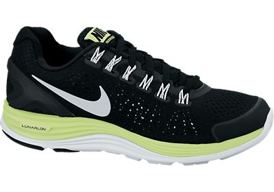 NIKE JUNIOR LUNARGLIDE 4 BLACK LIME