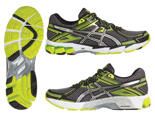 ASICS MEN GT 1000 2 STORM/LIGHTNING/LIME