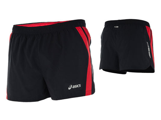 ASICS MENS SPEED-RACE SHORT BLACK/  RED