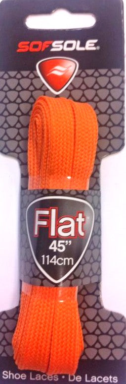 SOFSOLE FLAT LACES ORANGE 45"/114cm