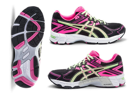 ASICS GIRL GEL GT1000 2 RUN SHOE BLK/PIN