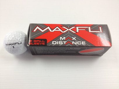 DUNLOP MAXFLI MAX DISTANCE GOLF BALL X 3