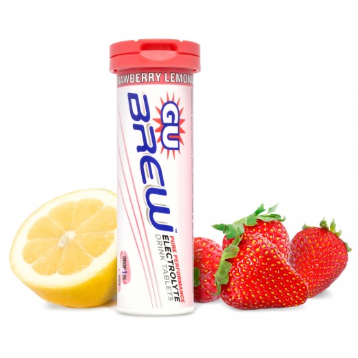 GU ELECTROLYTE BREW TABLETS STRAWBERRY L