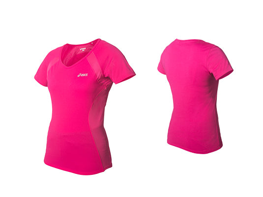 ASICS WOMENS ELITE TEE II MAGENTA