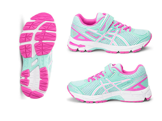 ASICS JNR GT1000 3 RUN VELCRO MINT WHITE