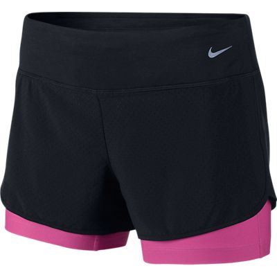 NIKE WMNS PERFORATED RIVAL 2IN1 SHORT