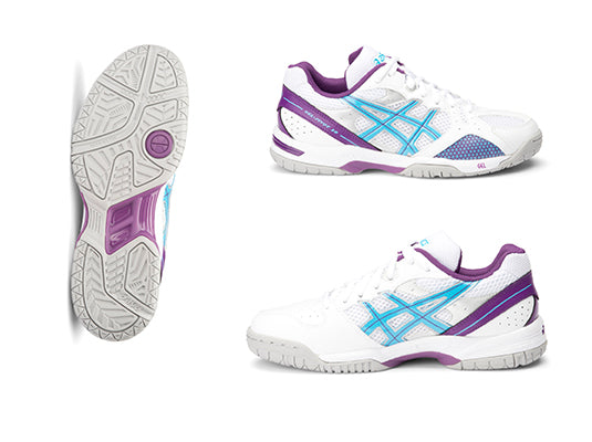 ASICS PIVOT 10 NETBALL SHOE WHITE BLUE