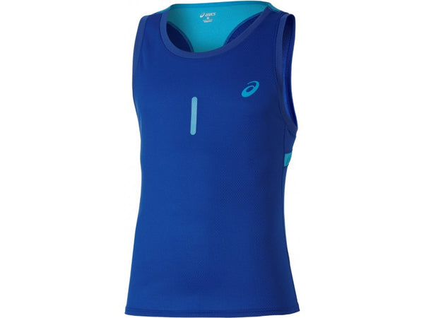ASICS MENS RACE SINGLET AIR FORCE BLUE