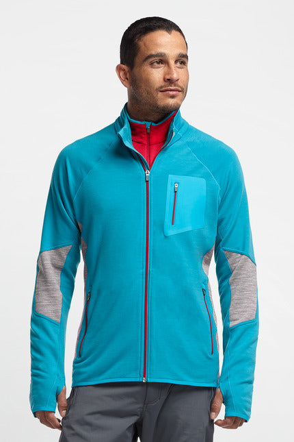 ICEBREAKER MENS ATOM LS ZIP