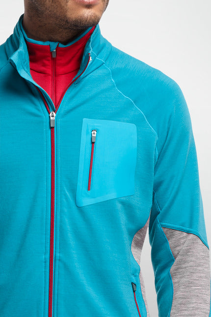 ICEBREAKER MENS ATOM LS ZIP
