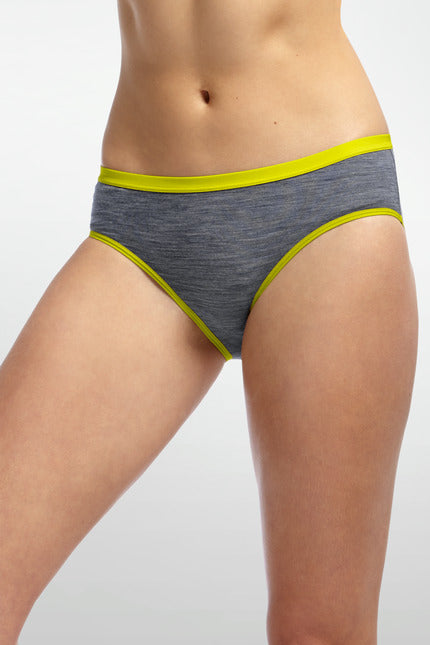 ICEBREAKER WMNS SIREN HIPKINI STRIPE GRY