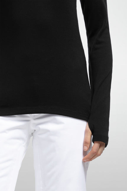 ICEBREAKER WMNS TECH LS HZ FAIR BLK