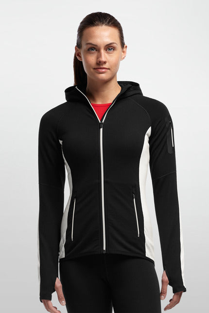ICEBREAKER WOMENS ATOM HALF ZIP HOOD