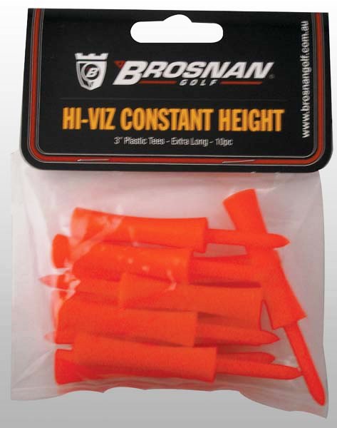 BROSNAN HI VIS PLASTIC TEE 3" ORANGE